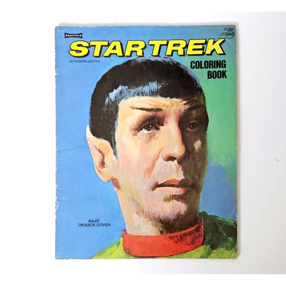 STAR TREK Coloring Book USA 49 Cent 1975 Unused Complete VGC! - Picture 1 of 7